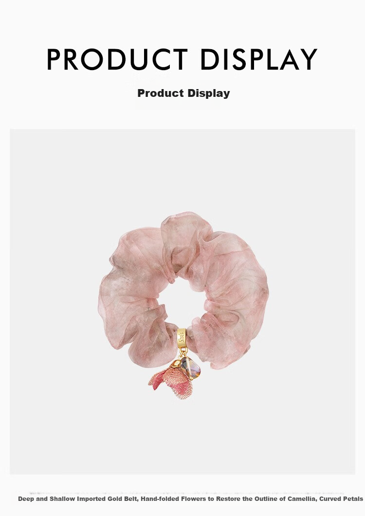 She's Overture, Camellia Hair Tie, Ladies Ponytail Hairband, Birthday Gift for Girlfriend 6
