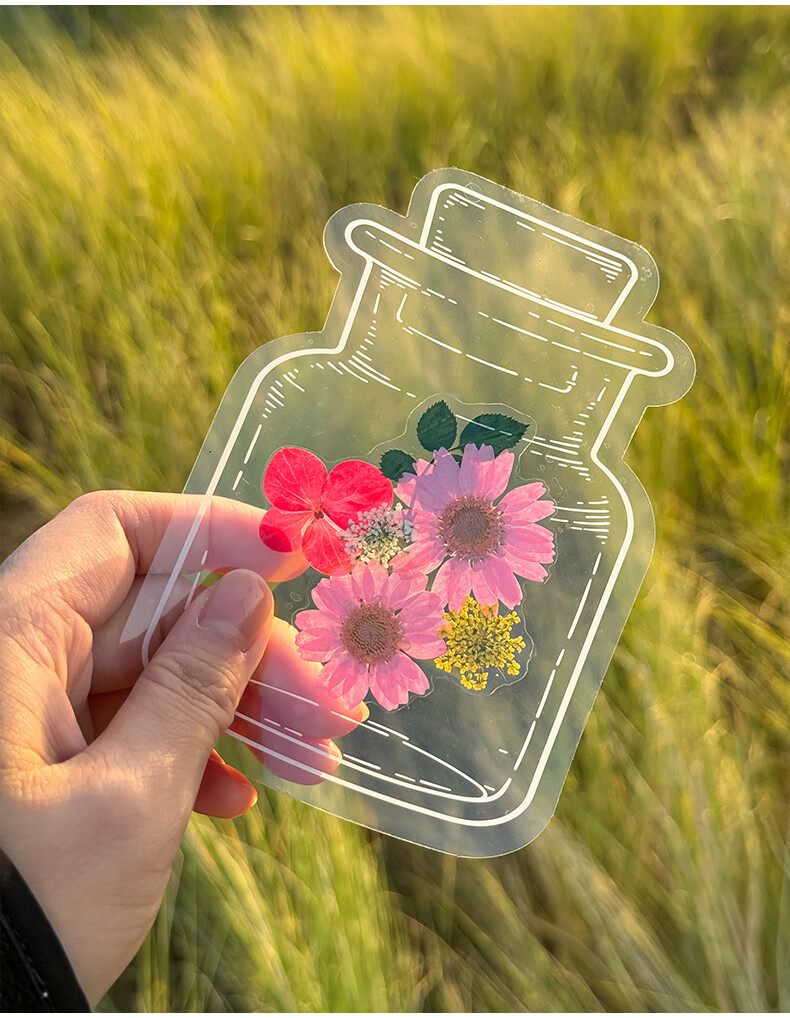 TIANSE Dried Flower Bookmark Pressed Flower Craft Kit Creative Handmade Graduation Souvenir Gift for Boys and Girls Plant Specimen Tassel Material Pack Multicolor 10 Pieces TS-6138 9