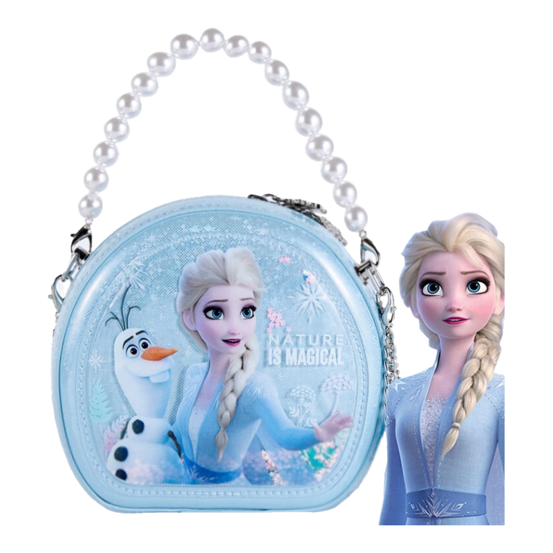Disney Children's Handbag, Tote Crossbody Bag for Girls, Cute Elsa Princess Shoulder Bag, Birthday Gift for Girls