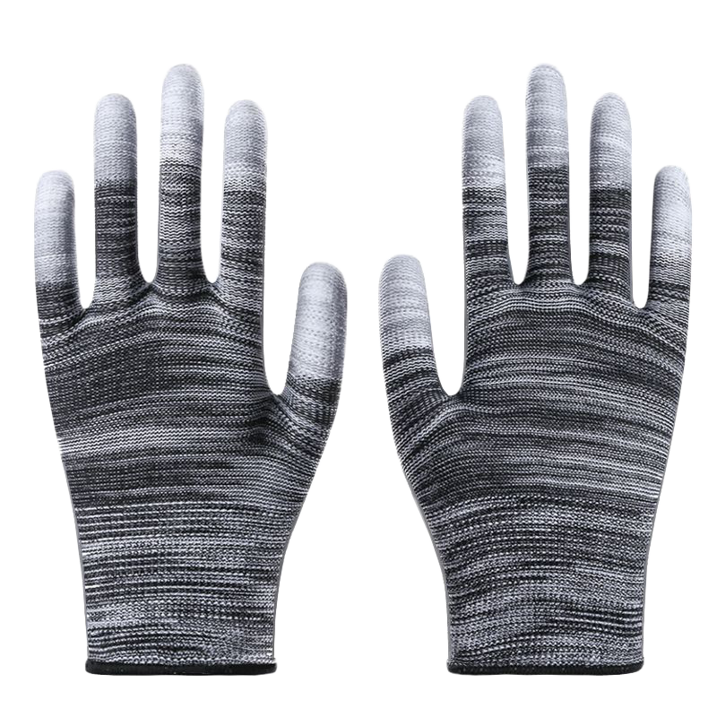 Qianyu Coated Gloves, 12 Pairs/pack, Work Gloves, Nylon-Coated Wear-Resistant Non-Slip Protective Work Gloves