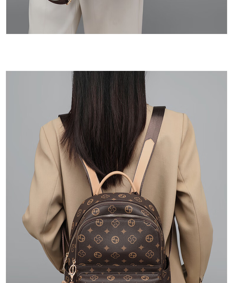 Aiqinghai Backpack for Women, Lightweight Luxury Fashionable Brand Travel Bag, Business Trip Sports Lightweight Birthday Gift 4