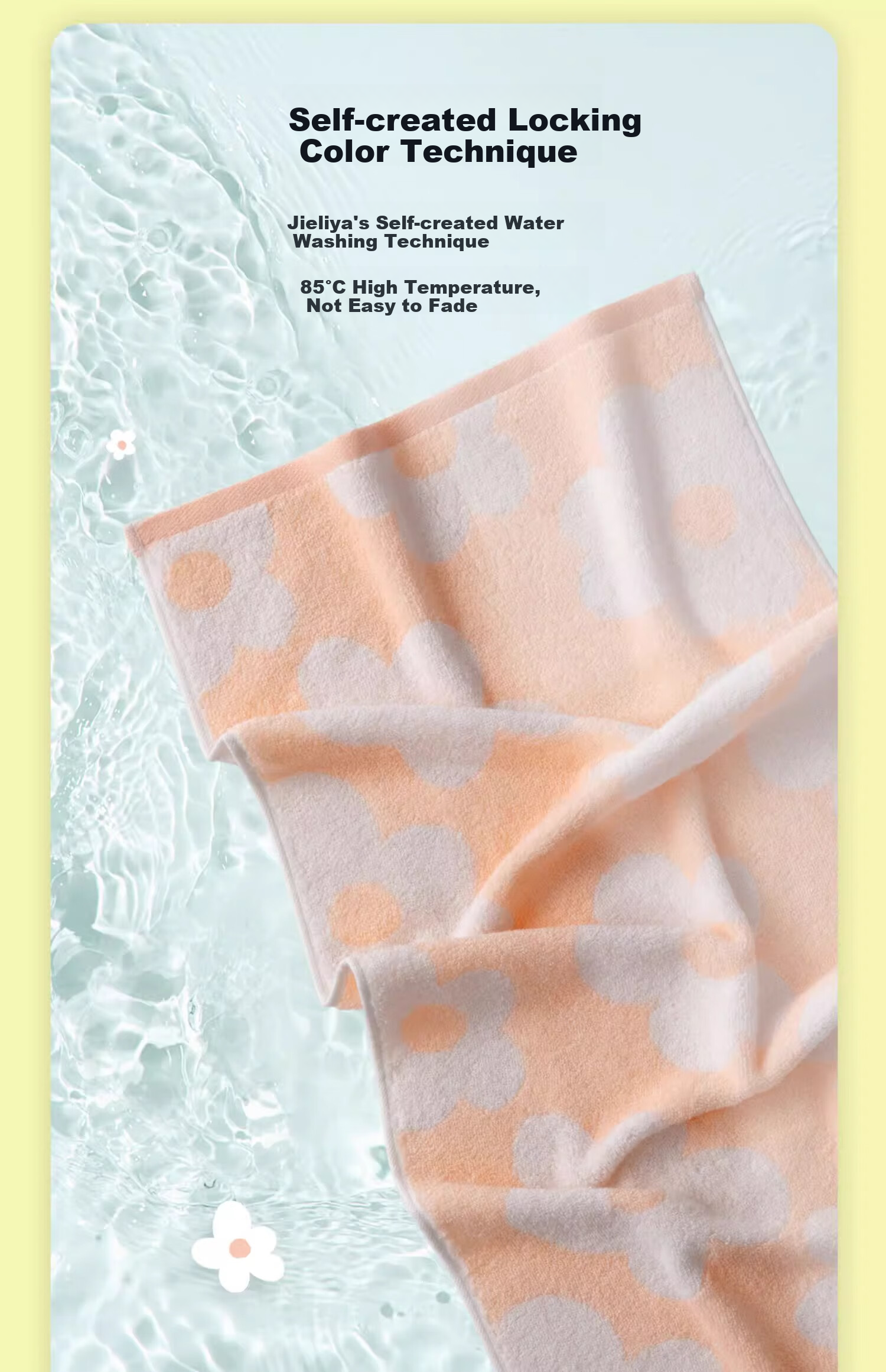 Grace Floral Cotton Towel, Pure Cotton Face Cloth, Absorbent All-Cotton Household Adult Face Towel for Men And Women, Sports Towel, Green + Yellow 10