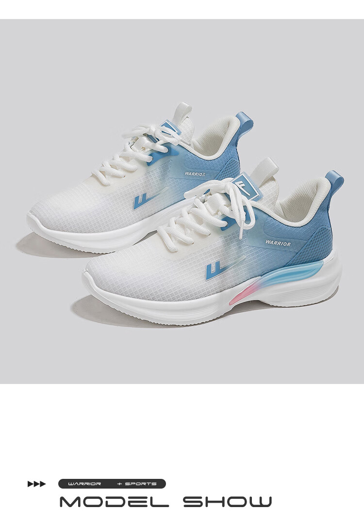 Huili Official Women's Shoes, Summer Breathable Mesh Sneakers for Women, 2026 New Style Women's Shoes, White And Blue, Size 39 10