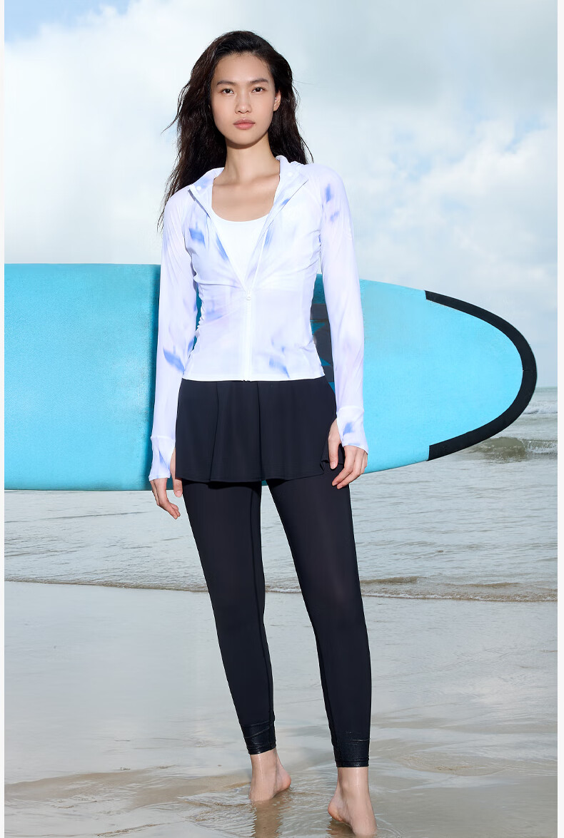 WATERTIME / Shuichuan Women's Swimwear, Sun Protection, Hooded, Two-Piece Long-Sleeve, Surfing And Hot Spring Four-Piece Set 13