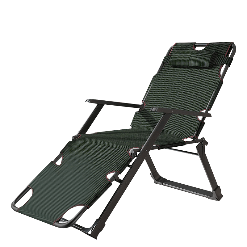 Jianyijiaju Folding Bed Lounge Chair Office Nap Chair Single Accompanying Bed Camping Bed with Cotton Pad