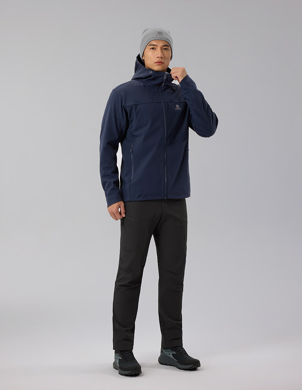 KAILAS M8 IC Hooded Softshell Jacket Men Fleece Warm Breathable Stretch Durable Windproof Hiking Coat Autumn Winter 12