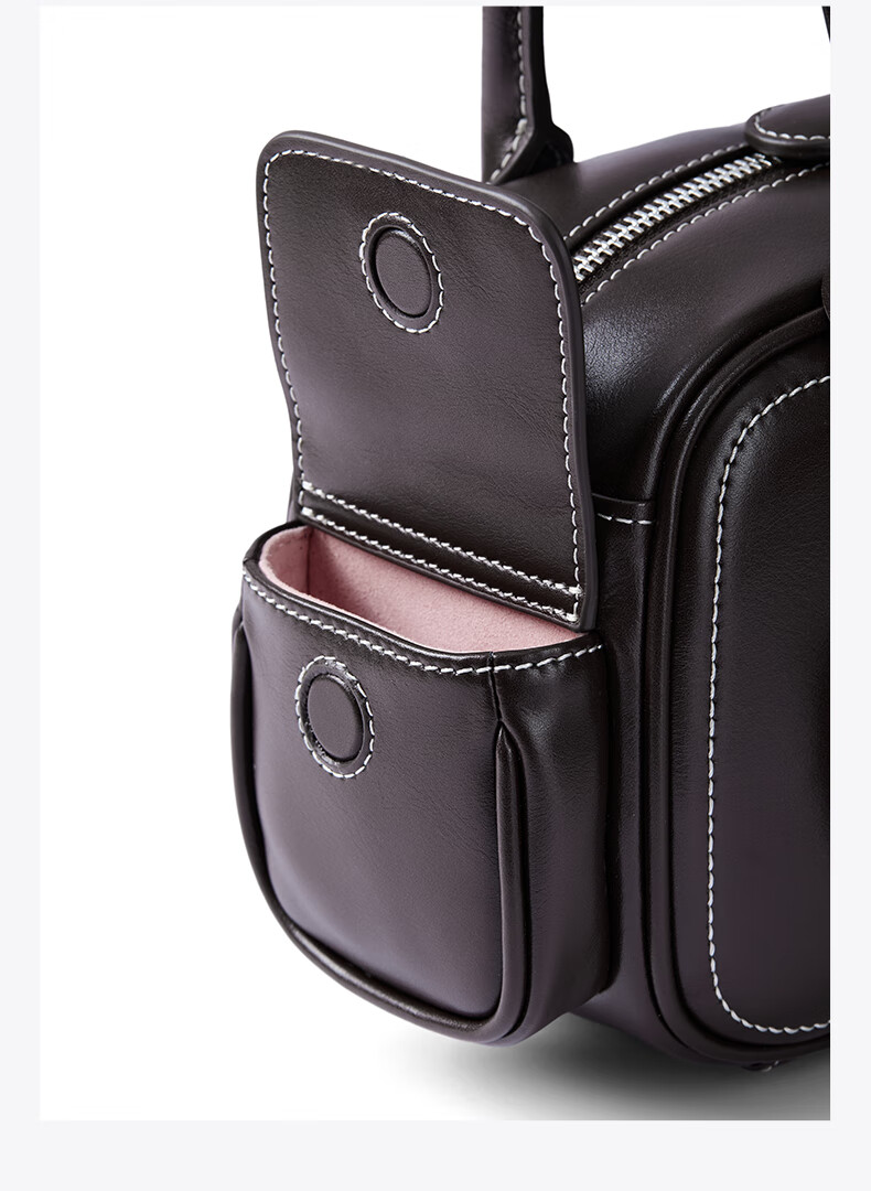 AMAZING SONG Toast Justice Baton Bag, High-End Wedding Bag, Pillow Bag, Cowhide Commuter Boston Shoulder Handbag, Underarm Bag, Birthday Gift 7