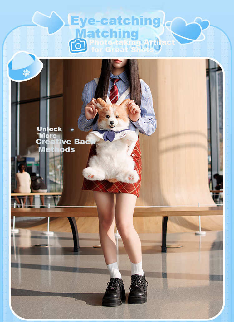 Chongke Corgi Backpack Plush Toy, Cute Gift for Girlfriend's Birthday 8