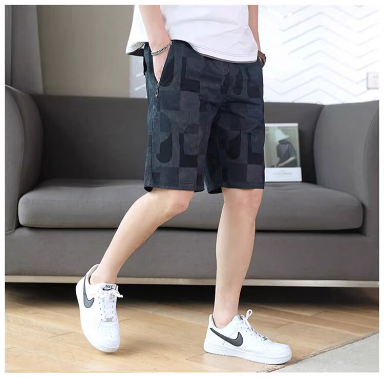 JEEP SPIRIT Men's Shorts, Sports Summer Wear Pants, Beach Casual Five-Point Shorts, American Workwear Style, Pure Cotton Mid-Length Pants 6