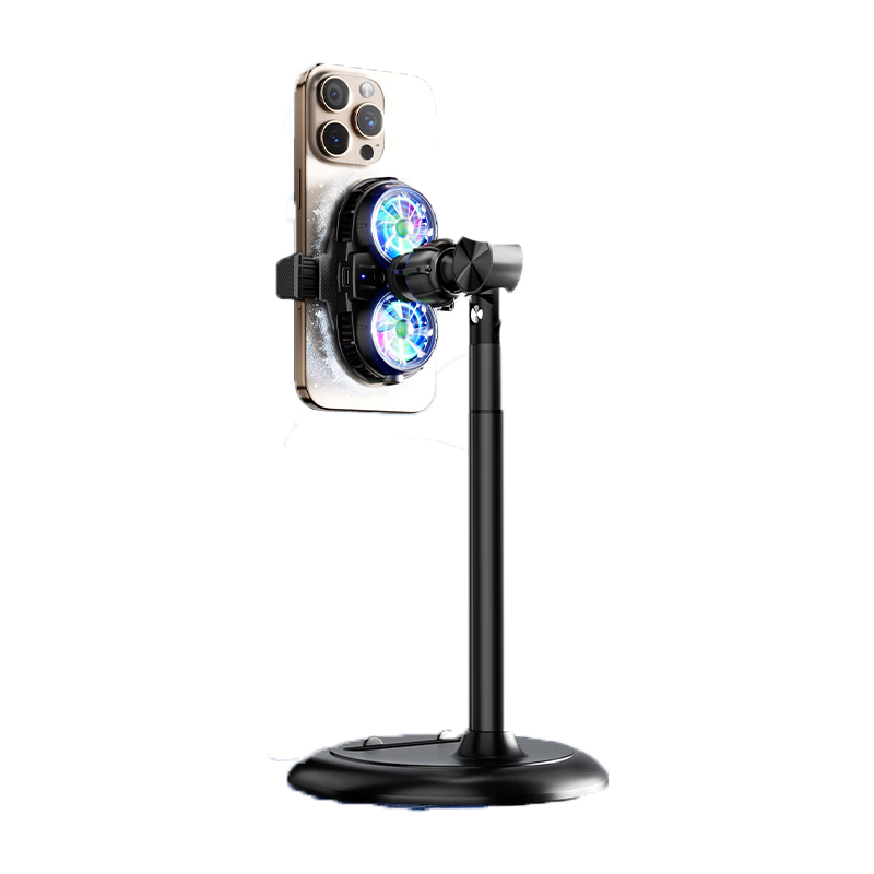 CangHua [With Stand | Live Streaming Special] Phone Cooling Pad, Semiconductor Cooling Device, Desktop Live Streaming Stand, Shock-Absorbing Low-Noise Apple Android Desktop Cooling Stand AI