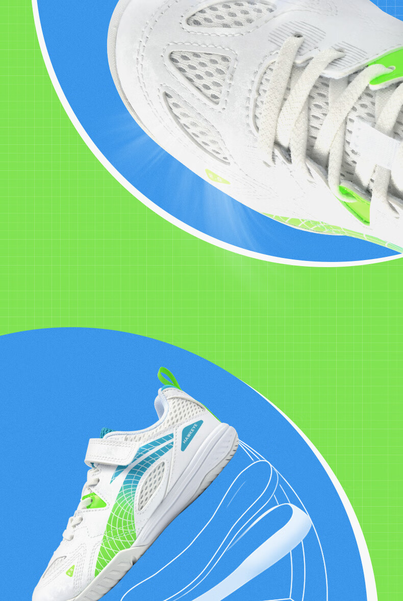 LI-NING Eagle Eye 2.0 Kids Table Tennis Shoes Breathable Shock Absorption Professional Training Sports Shoes Size 34 3