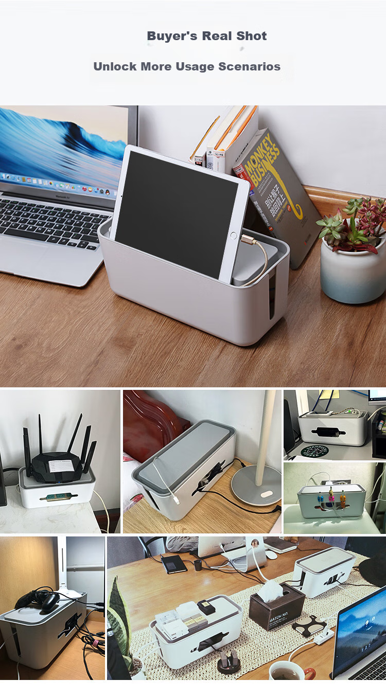 ORICO Power Strip Storage Box / Socket Storage Box / Multifunctional Cable Organizer Box / Multi-Port Power Strip Cable Storage Box / Flame Retardant Junction Box / Power Cable Organizer Box 11