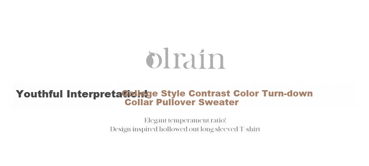 Olrain Eurielle Lapel Bow Sweater Women's Autumn Pullover Top Gray (Second Batch) XL 1