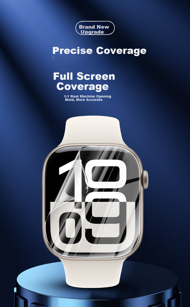 BHO [New Product S11/S10] Screen Protector for Apple Watch S11, Protective Film for Apple Watch S10, High-Definition Hydrogel Film, Watch Protector for IWatch S11/10 4
