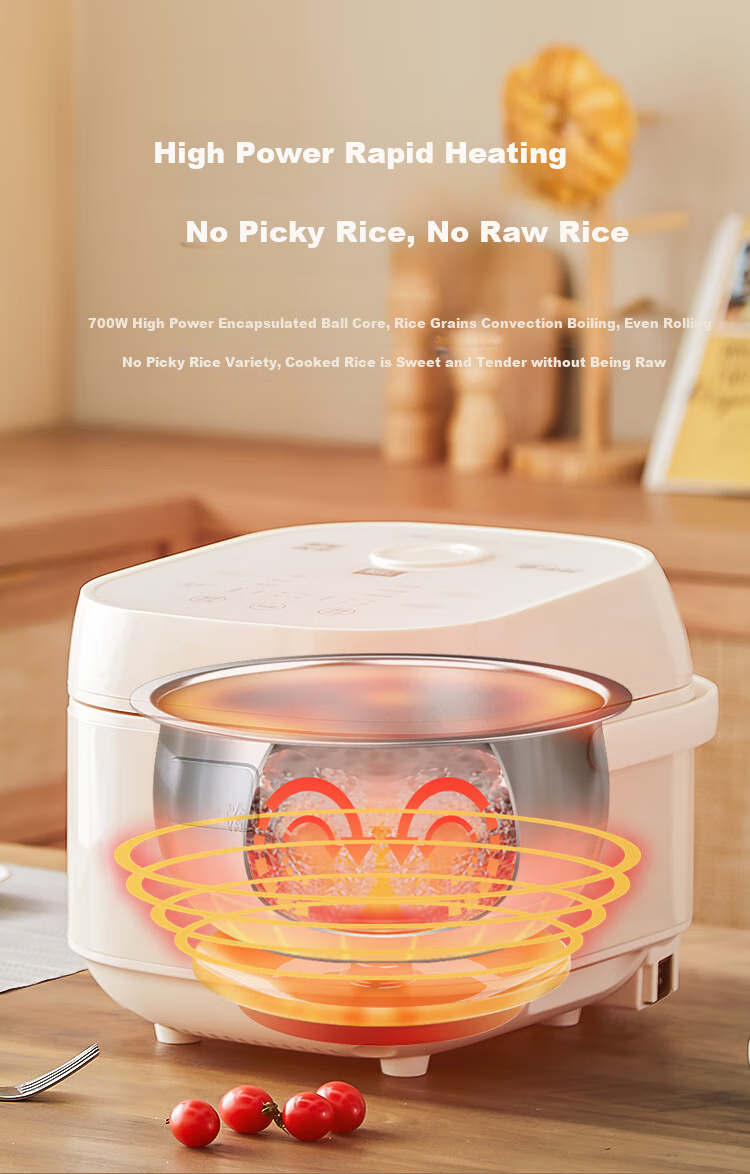 Liven Rice Cooker, Zero Fluorine Titanium Enamel Non-Stick Inner Pot, 3L Capacity, Small Household Electric Rice Cooker for 4-5 People, Smart Reservation Porridge Cooker And Rice Cooking Pot FB-D3568 17