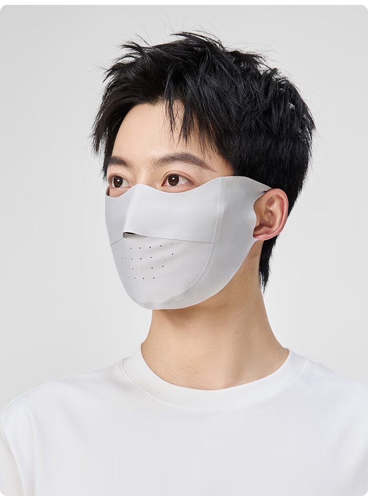 JIUMU Ice Silk Sun Protection Face Mask for Men And Women, Summer UV Protection, Sunshade, Cycling, 3D Eye Protection, Full Face UV Protection Mask 13