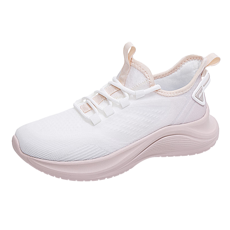 Huili Official Women's Shoes, Summer Sports Shoes for Women, 2026 New Lightweight Running Shoes, White And Pink, Size 37