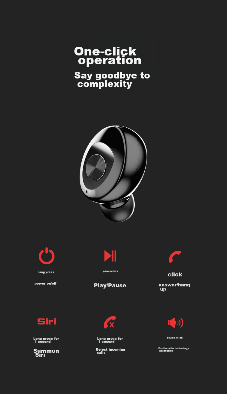 Newmine LY02 Digital Display TWS True Wireless Bluetooth Earbuds In-Ear Sports Wireless Headphones Pink Compatible with Apple Huawei Phones 12