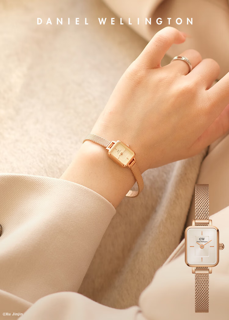 DanielWellington [Same As Masi Chun] DW Women's Watch, Retro Small Sugar Cube Light Luxury, Birthday Gift for Girlfriend, DW651 1