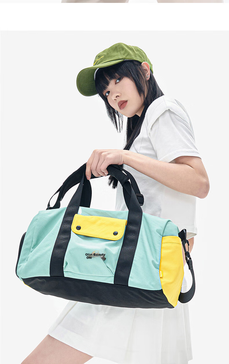 NOXXON Dry-Wet Separation Sports Fitness Bag for Women, Short-Trip Travel Bag, Casual Crossbody Large Capacity Swimming Yoga Bag 16