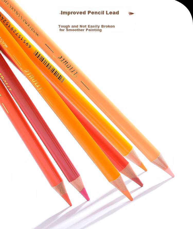 MARCO Master Oil-Based Colored Pencils Art Student Set for Boys And Girls, Students Colored Pencils Birthday Gift Master Premium [Oil-Based 48 Colors] 7