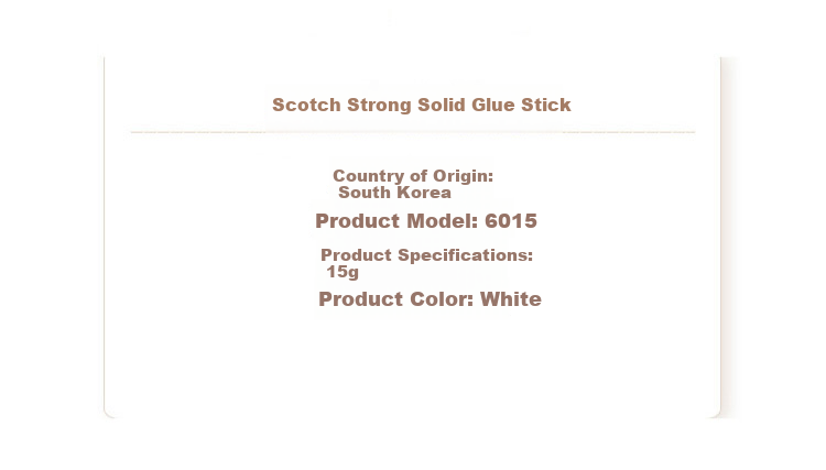 3M Glue Stick, Siga PVP White Strong Glue Stick, Solid Glue/solid Glue Stick/solid Glue Water, 6015, Pack of 5 1