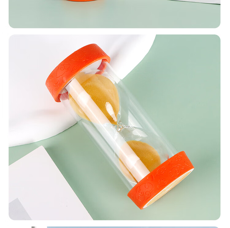 Extreme Space Hourglass Timer 10-Minute Creative Birthday Gift Desktop Ornament for Friends Kiwi Design 3