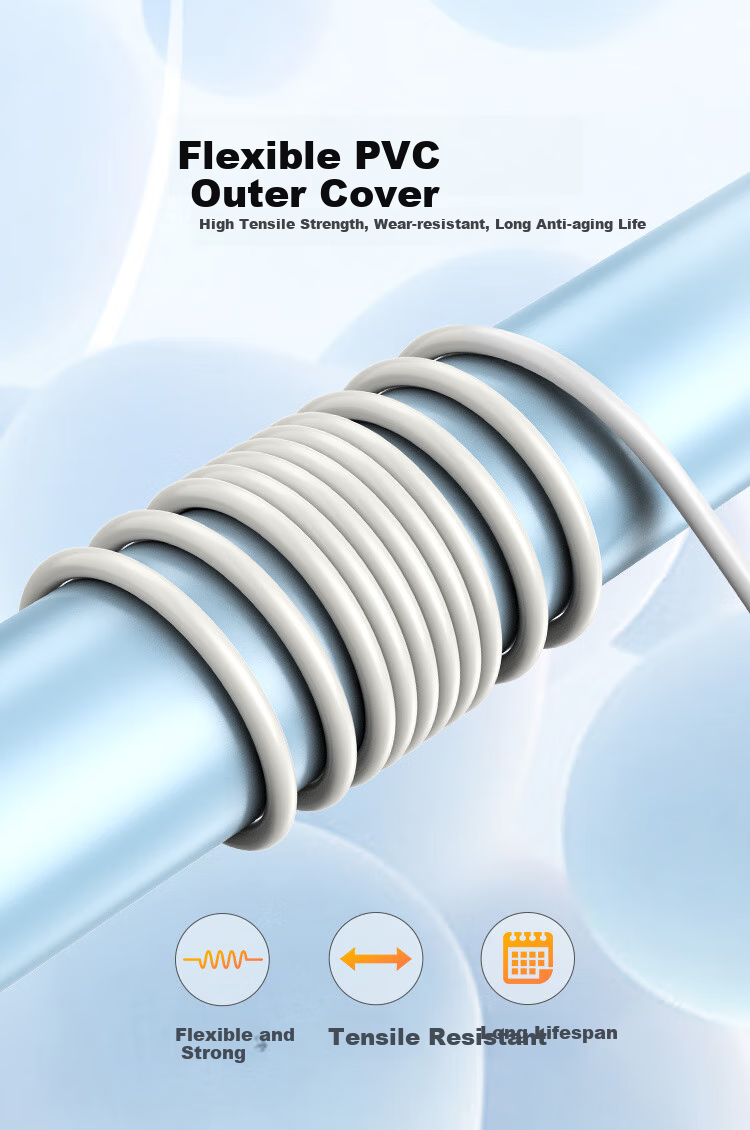 CHOSEAL Telephone Cable, 4-Core Single-Strand Pure Copper Core, Round Wire Body, Engineering Home Office Landline Telephone Extension Cord for Headset And Fax Machine Connection, 100 Meters, QS2304 5