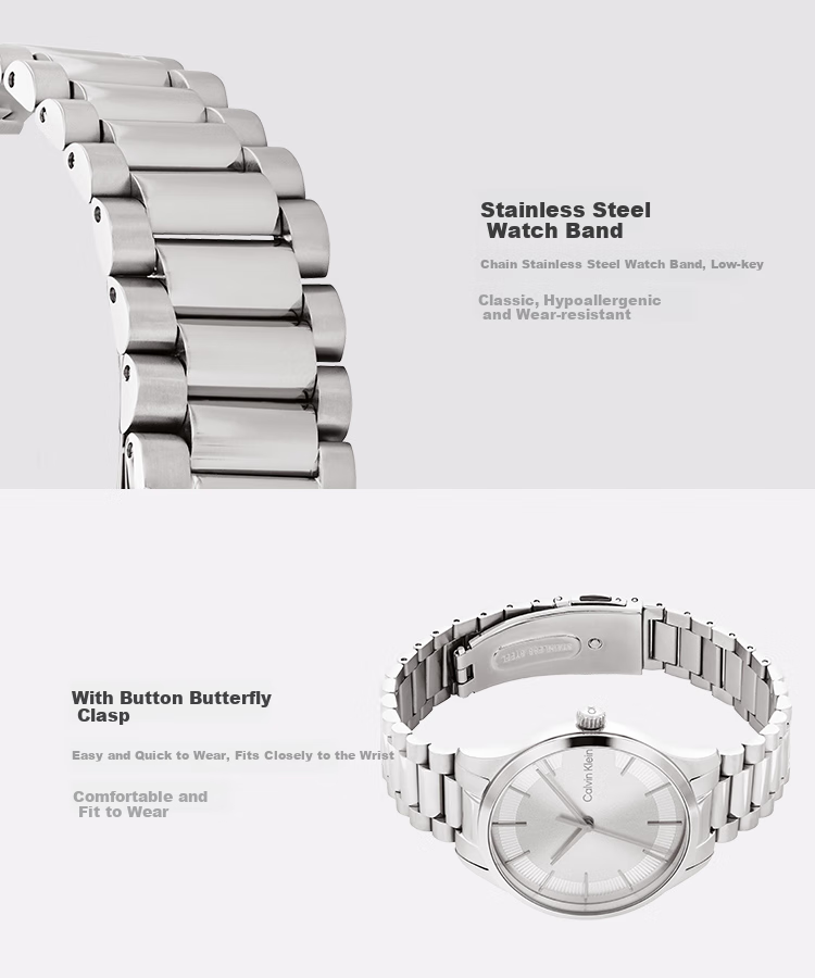 Calvin Klein CK Watch Logo Steel Strap Quartz Unisex Wristwatch Birthday New Year Gift 25200041 3
