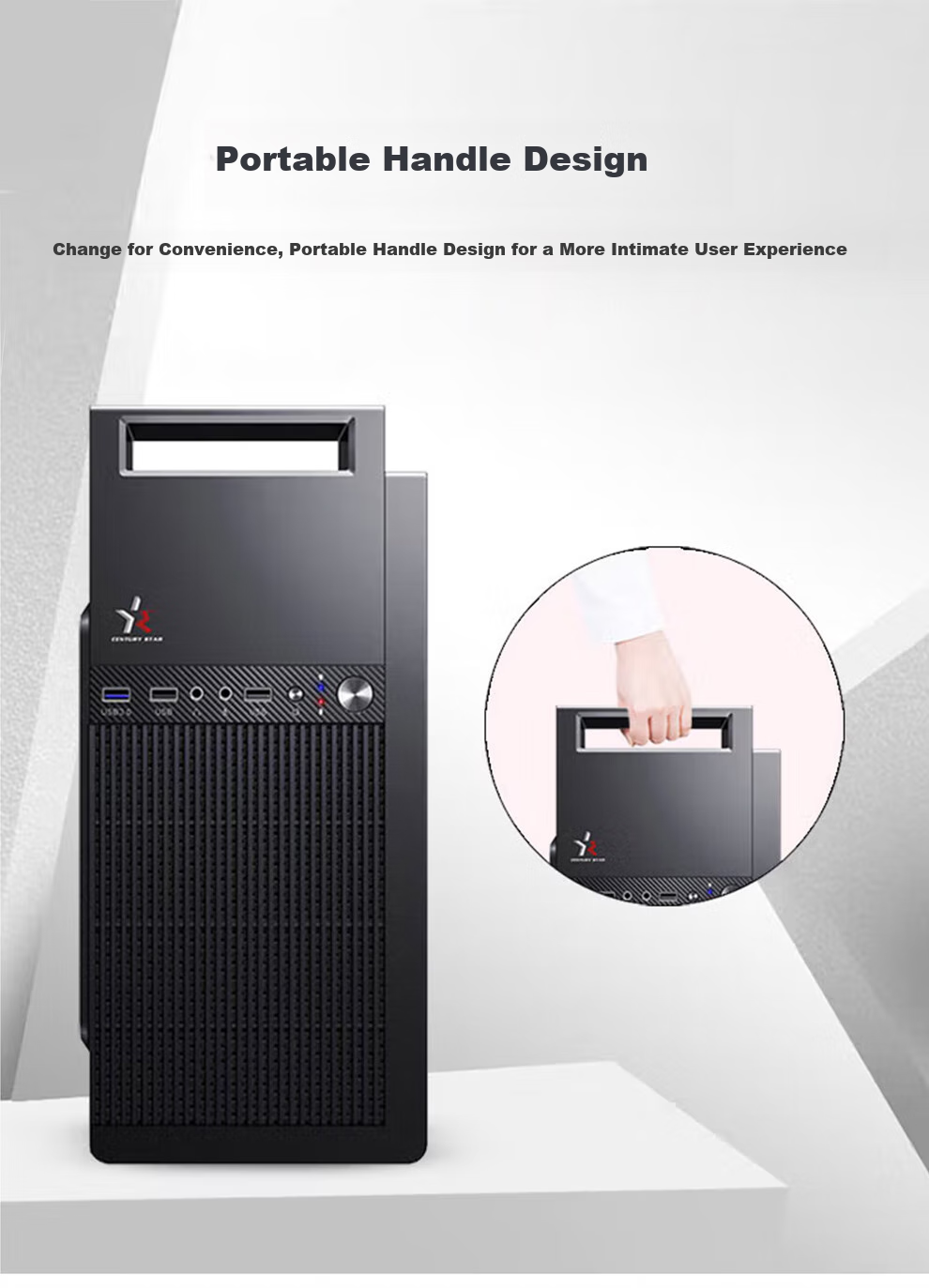 HEXIEHAO Office Commercial Desktop Computer Tower (AMD A9 to A10 Upgrade, 8GB RAM, 512GB SSD, WiFi, Nationwide Warranty) 8