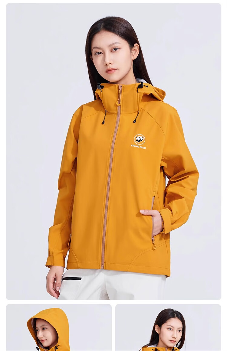 CAMEL Xunye Panda Functional Jacket Unisex Outdoor Mountaineering Coat 31114 Guiyue Blue S 13