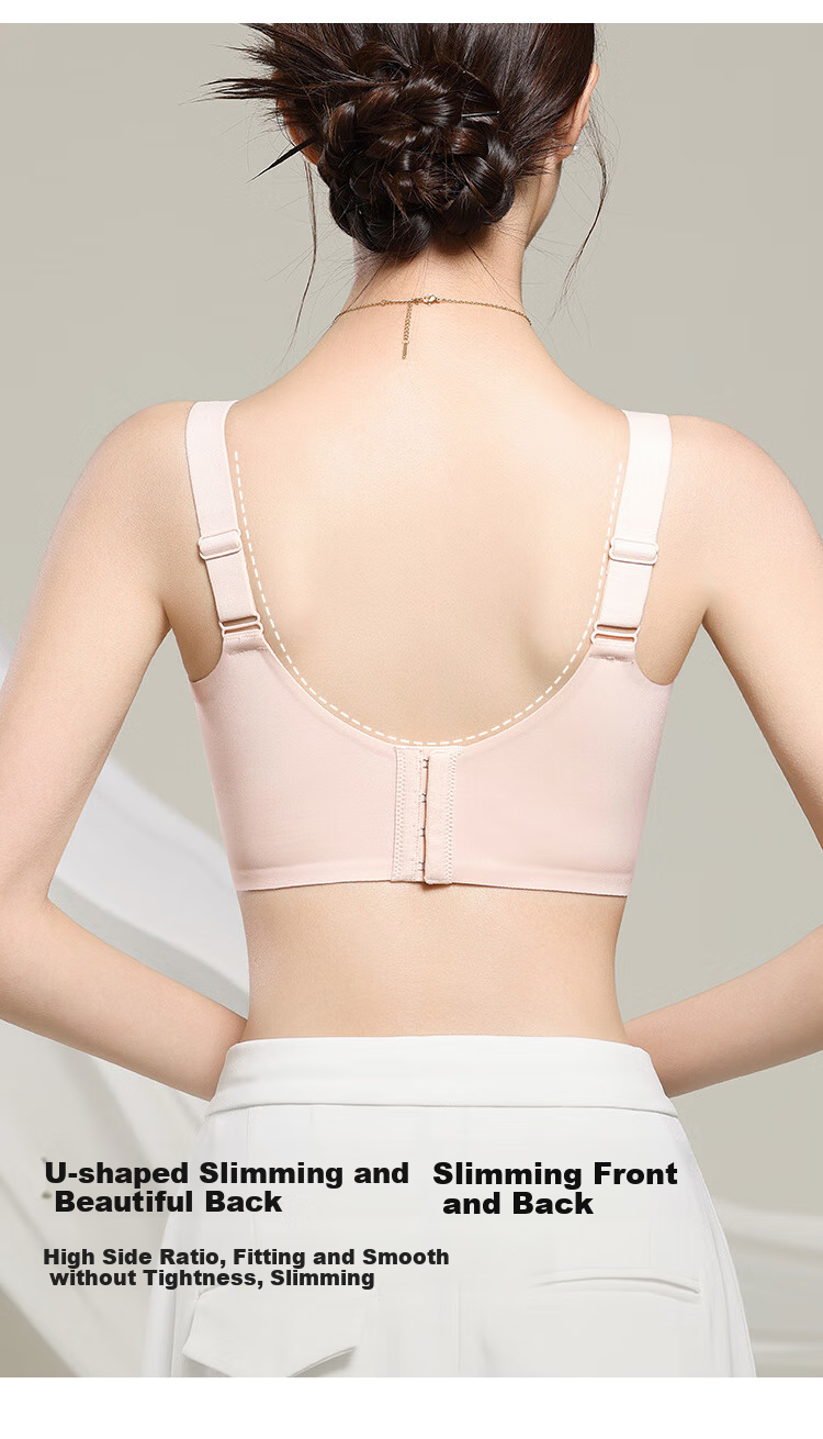GRACEWELL Seamless Bare-Feel Full Coverage Bra for Large Breasts, Minimizing Effect, Honeycomb Breathable Thin Lift-Up Anti-Sagging Plus Size Brassiere 13
