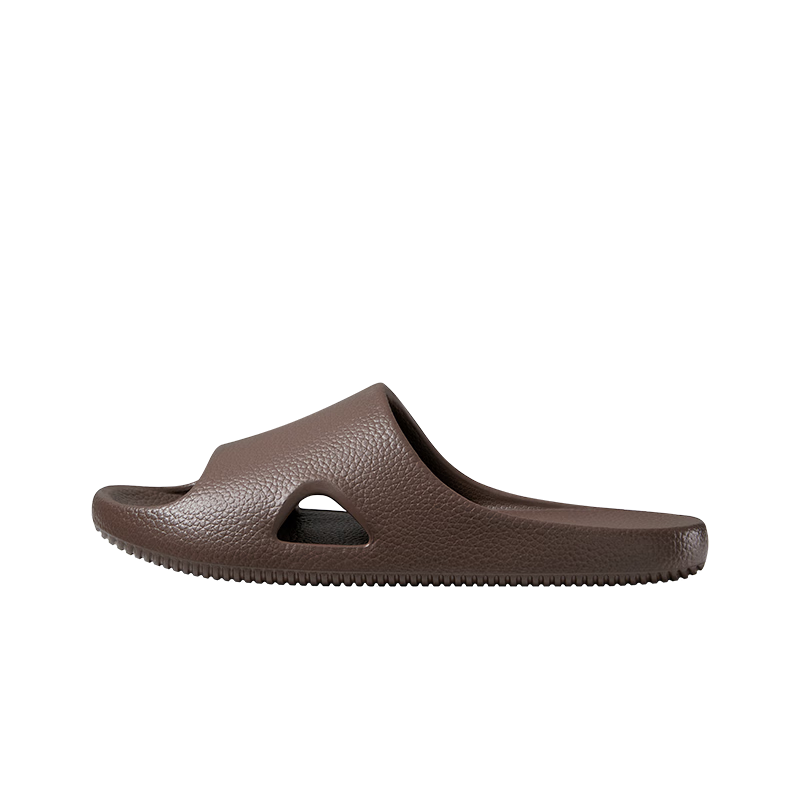 Poxi Li Mu Slippers, Bathroom Couple Style, Home Shower Non-Slip EVA All-Season Slippers for Men, Chestnut Brown, Size 40-41
