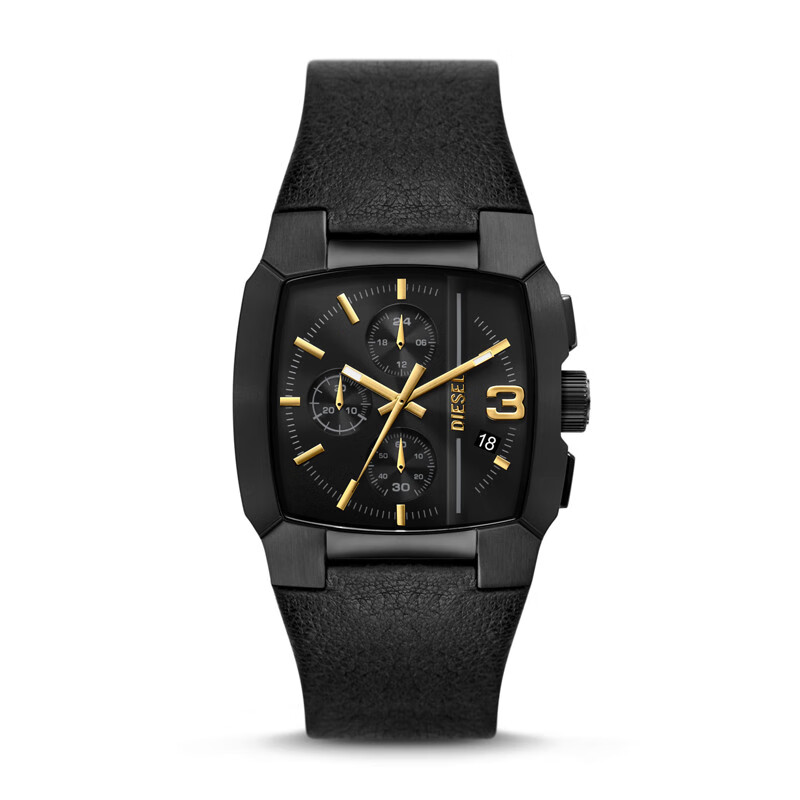 DIESEL Men's Quartz Leather Strap Watch, Birthday Gift for Boyfriend DZ4645, Mid-Autumn Festival Gift 1