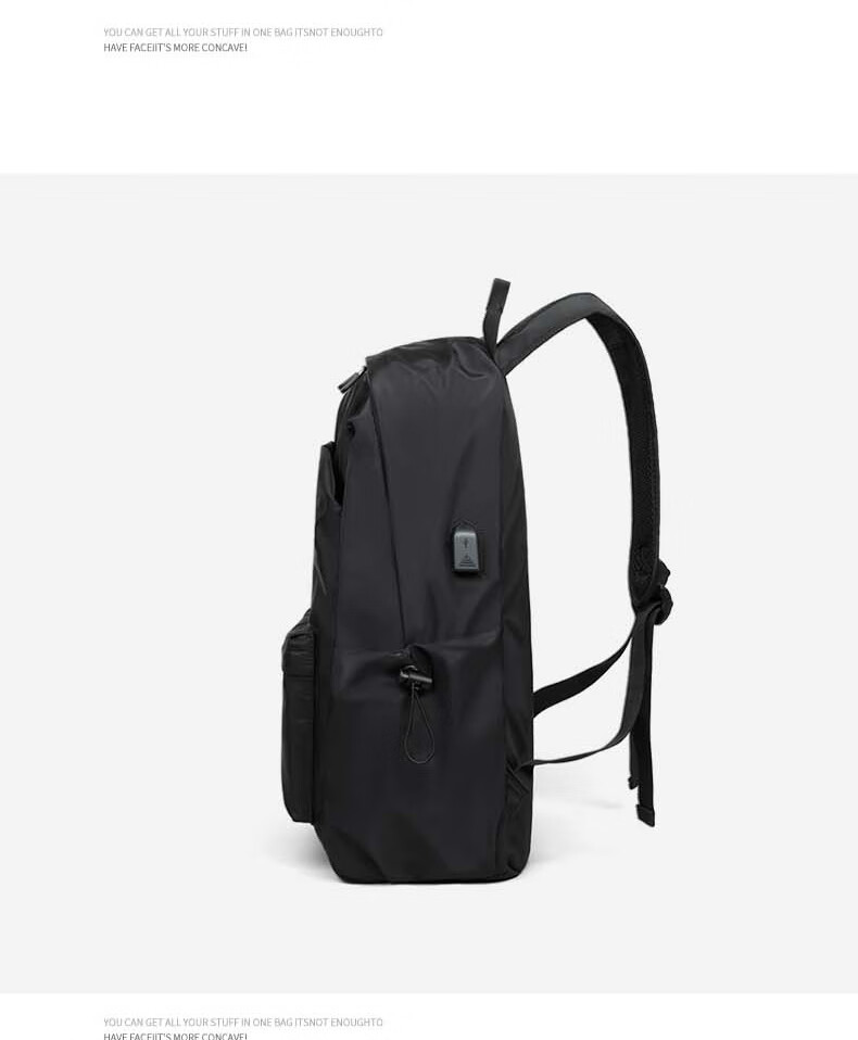 Viney Backpack, Men's School Bag, Travel Business Laptop Bag, Large Capacity, for Middle And High School Students, with A Sophisticated Feel 2