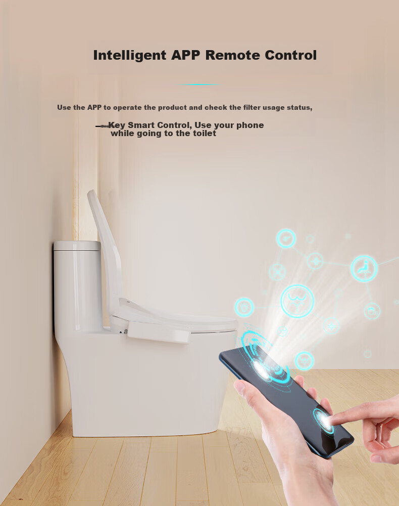 TOSHIBA Smart Toilet Seat Instant Heating Warm Air Drying Foam Shield Splash-Proof Antibacterial Deodorizing Electric Heating T700 11