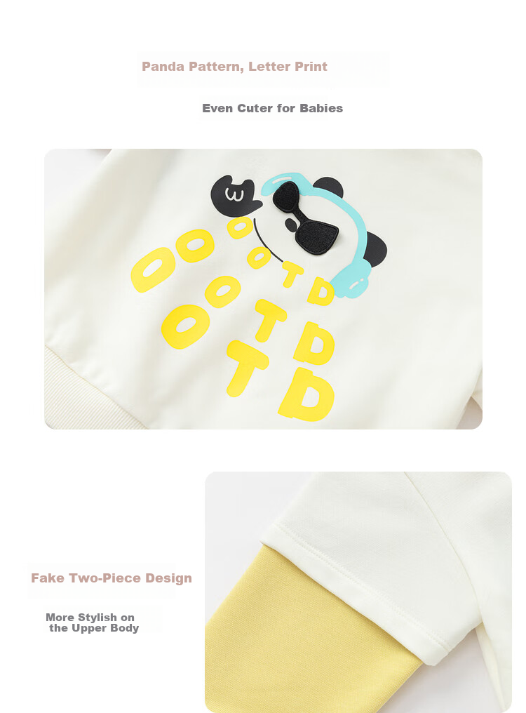 BALABALA Children's Clothing, Baby Long-Sleeve Set, Infant Clothes, Boys And Girls Two-Piece Suit, Spring Outfit, New Style Cute 9