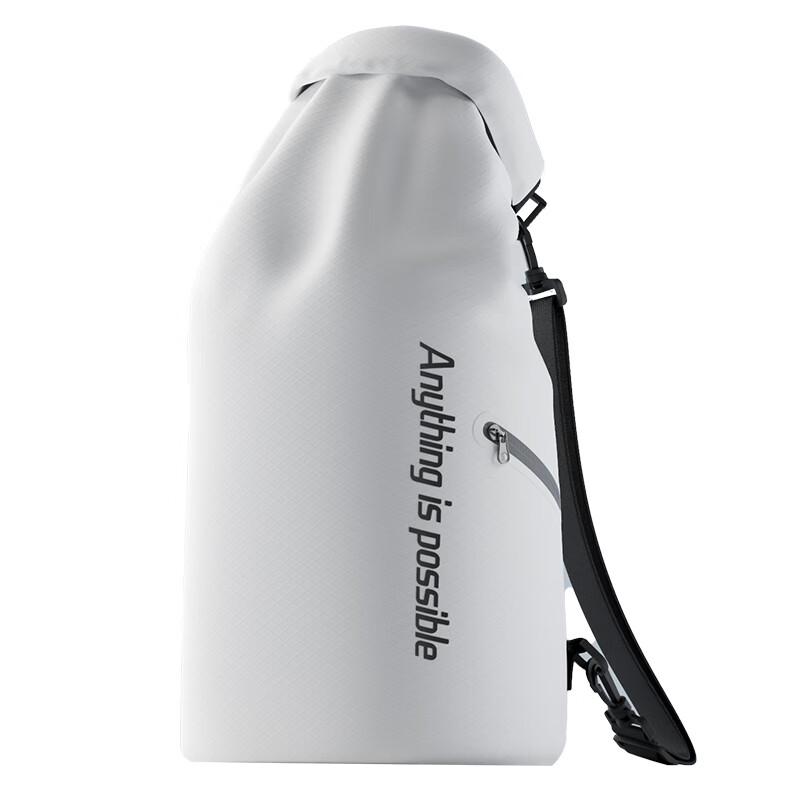 LI-NING Waterproof Large Capacity Swim Bag with Wet and Dry Separation, Unisex Swimming Backpack, Model 7302 White