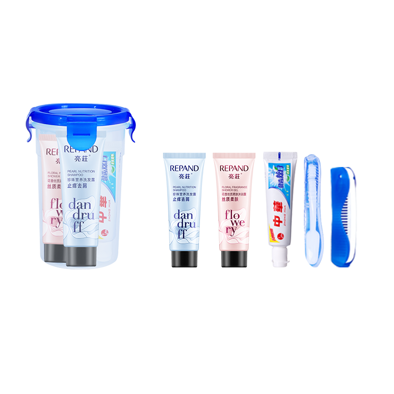 JiaTu Travel Toiletry Bag Storage Box Toothbrush Rinse Cup Portable Business Trip Shampoo and Shower Set Travel Supplies Storage Cup