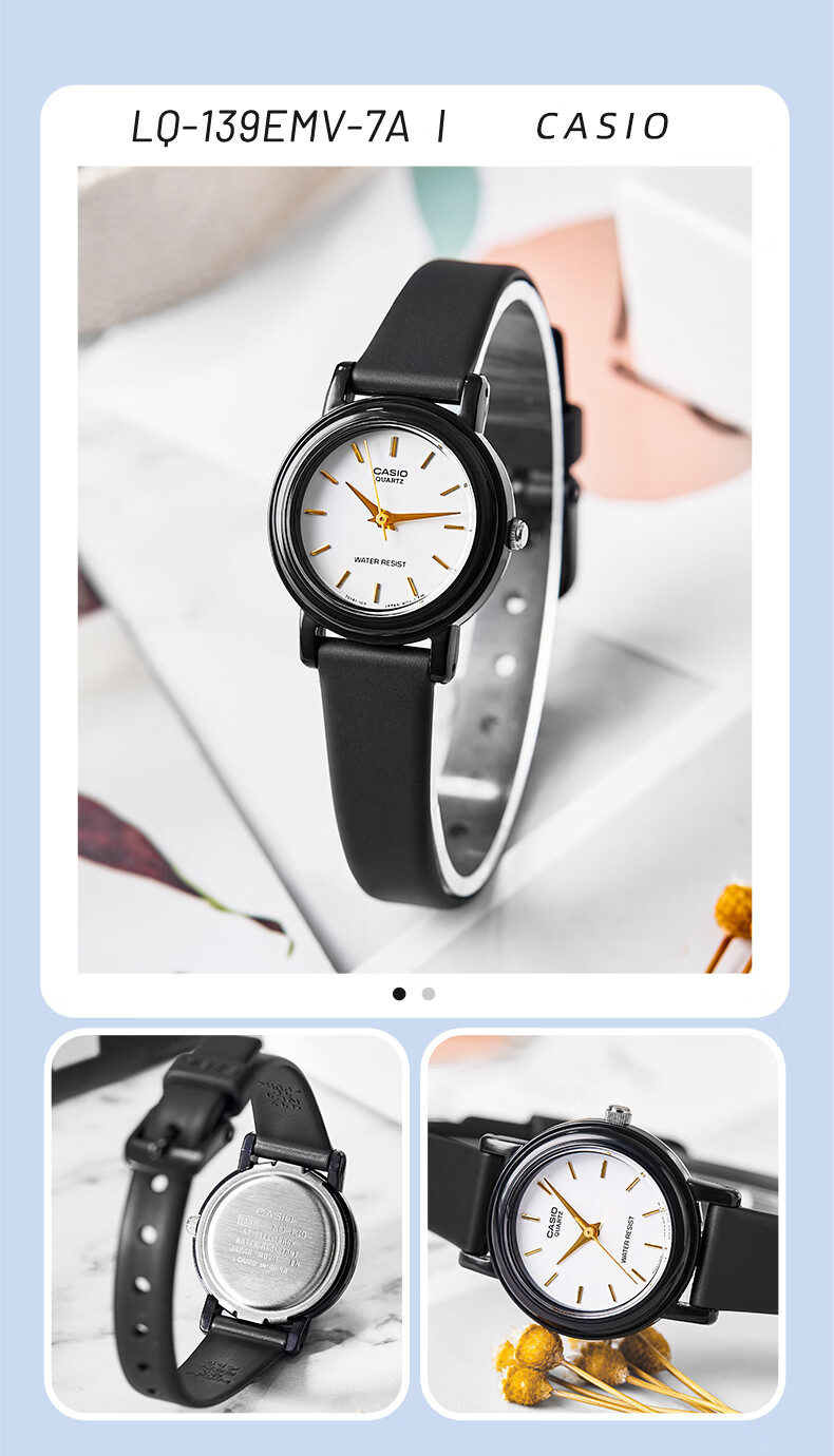 CASIO Watch for Girls, Analog Student Small Dial Children's Watch for Exams [Valentine's Day Gift] LQ-139L 10
