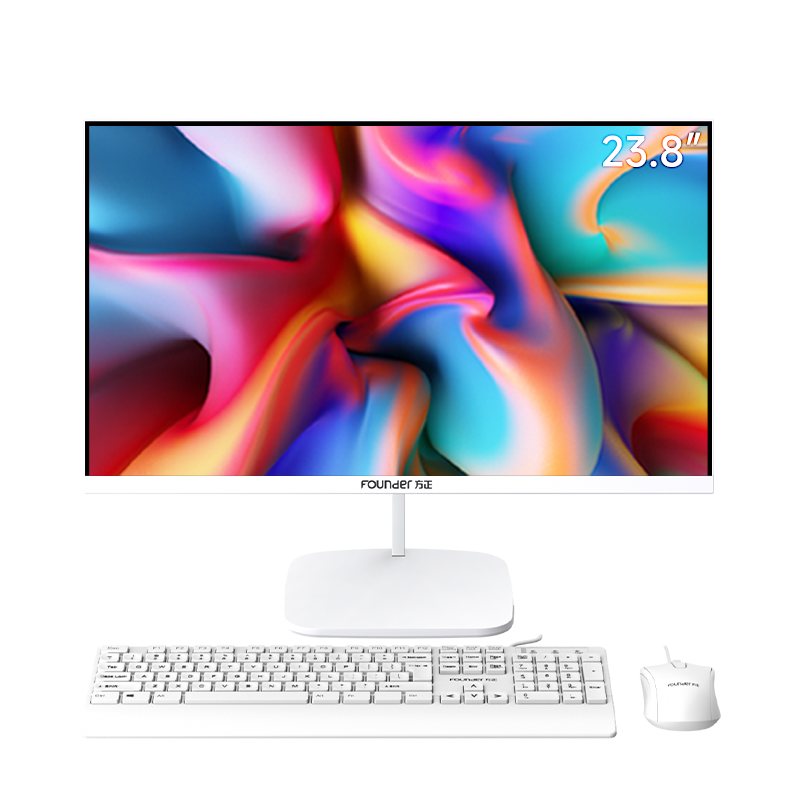 Founder 23.8-Inch All-In Desktop Computer for Business And Home Office (New Quad-Core N95 Model with 16GB RAM + 512GB SSD, IPS-ADS Display)