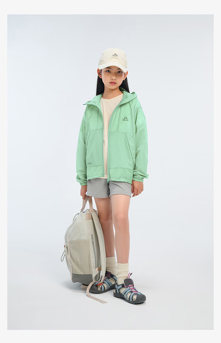 Pelliot [Xiao Sen Lin] Outdoor Children's Sun Protection Clothing, Summer Lightweight, Boys And Girls Sun Protection Jacket, 135212023, Purple, Size 160 28