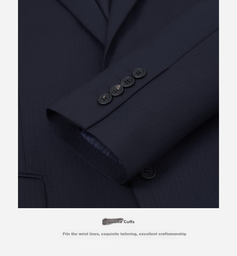 Goldlion [Pure Wool] Spring And Summer Men's Dark Twill Jacquard Slim Fit Business Formal Dress Pants 14