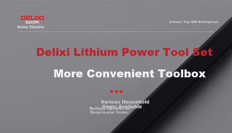 DELIXI ELECTRIC (DELIXI) Multi-Functional Lithium Battery Drill Set, Household Toolbox, Hardware And Electrical Tools, Woodworking Special Repair Kit 14