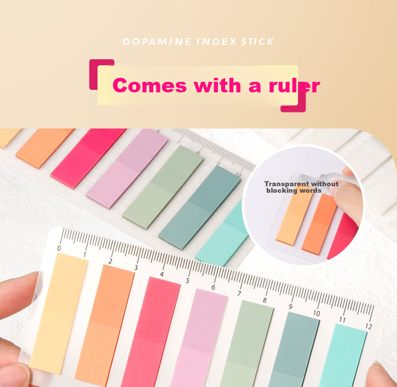 SUNWOOD 5-Color Index Stickers, Colorful Classification Organizer Labels for Journaling, Large/Medium/Small Sizes, 3 Packs Totaling 420 Pieces, 6638 8