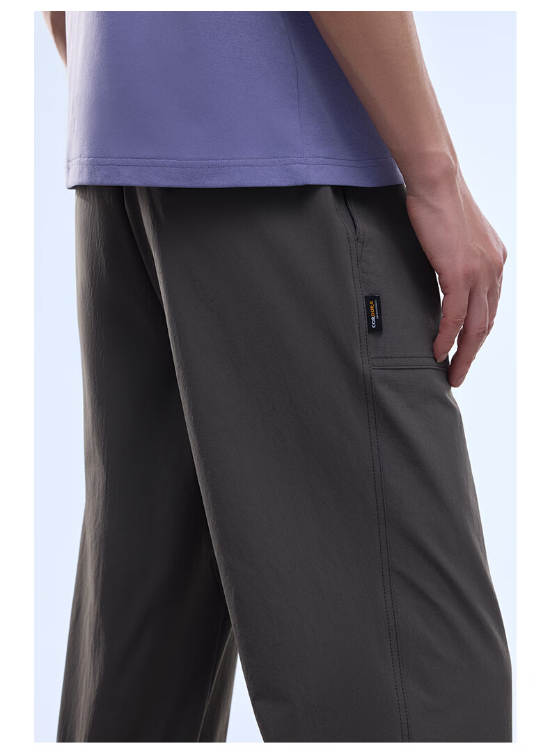 Anta Mountain Shell Pants | Earth Shell 3.0 Water-Repellent Warm Fleece Men's Woven Durable Outdoor Sports Pants 4