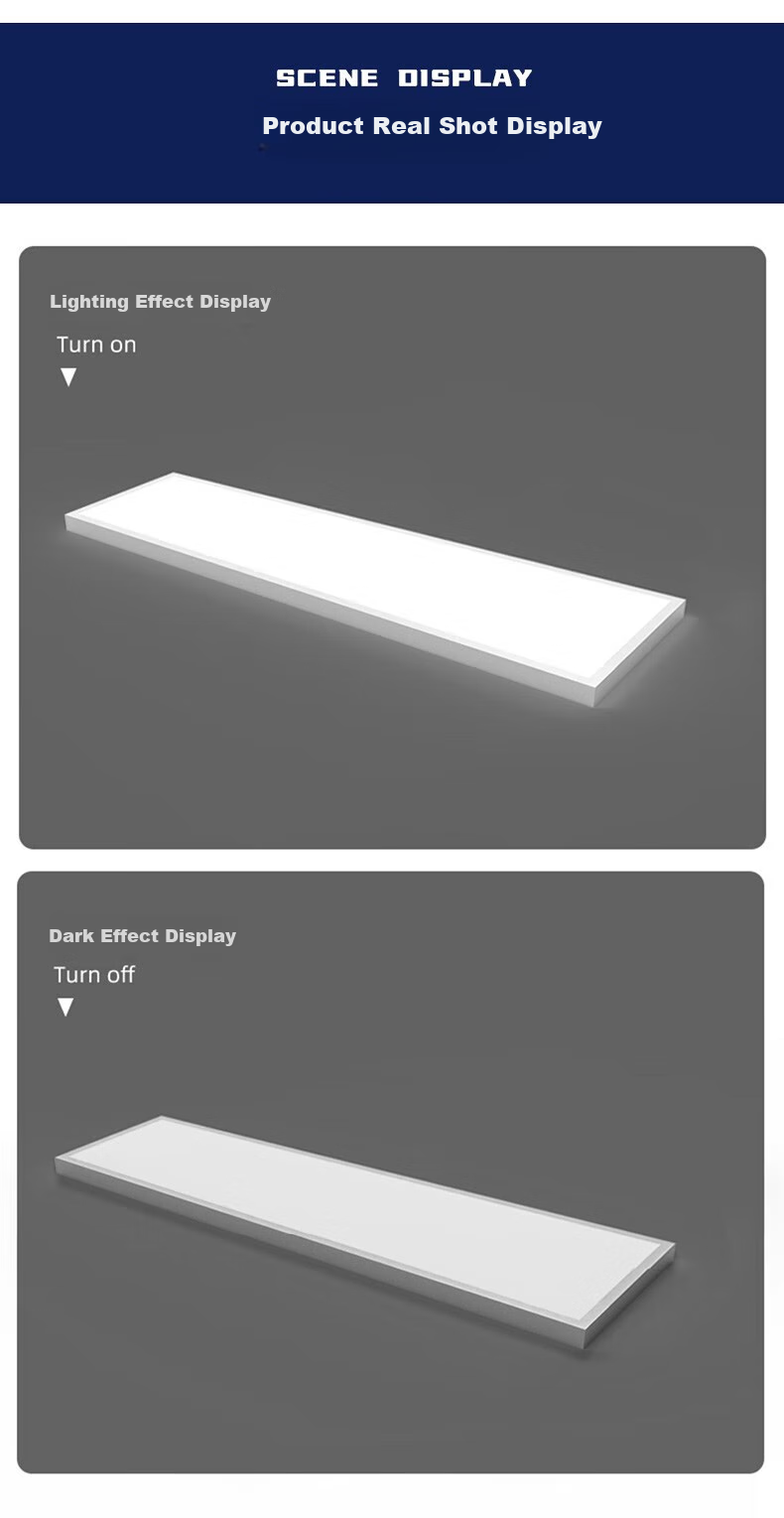 Dengling Surface-Mounted Panel Light, Full Spectrum Eye Protection, 300x1200 Ceiling LED Panel Light, Rectangular Fixture for Office Use 19