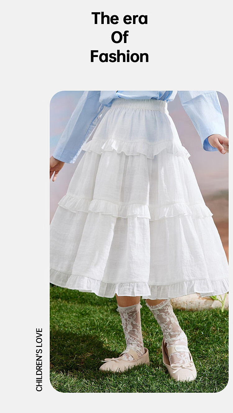 ASK JUNIOR Girls' Princess Dress, Summer Thin Breathable Skirt, Dance Children's Dress 7