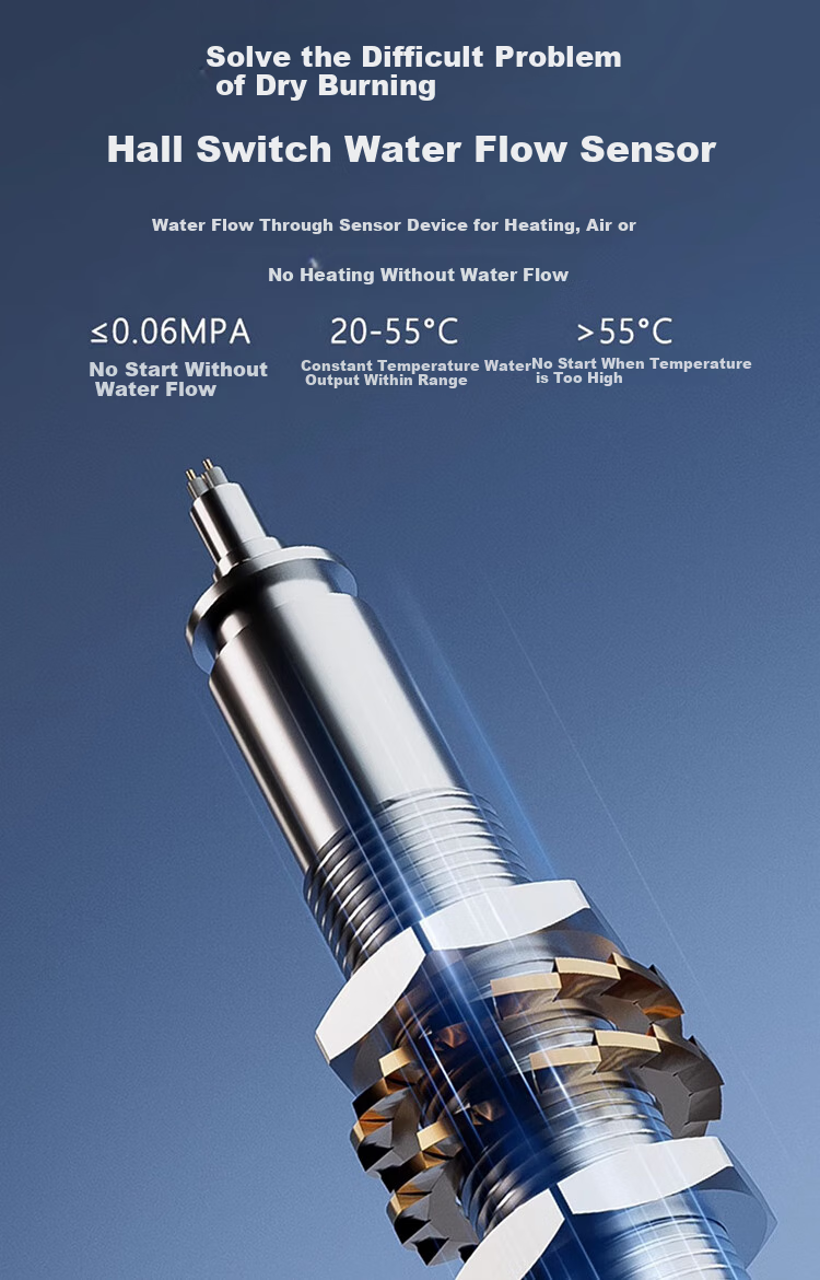 Royalstar Instant Electric Water Heater for Home Use, Fast Heating, Compact Kitchen Treasure, Bathroom Instant Heating, No Water Storage Required, Variable Frequency Constant Temperature, 6000W, Water And Electricity Separation + Unlimited Hot Water + Leakage Protection Switch 9