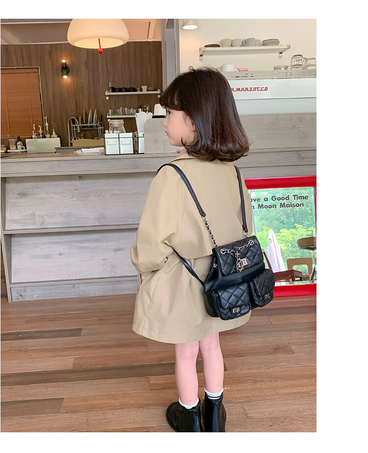 Budinghalu Girls' Jacket, Spring And Autumn Style, Children's Fashionable Versatile Windbreaker, Mid-Length, for Older Children, Casual Korean-Style Top, Trendy 11